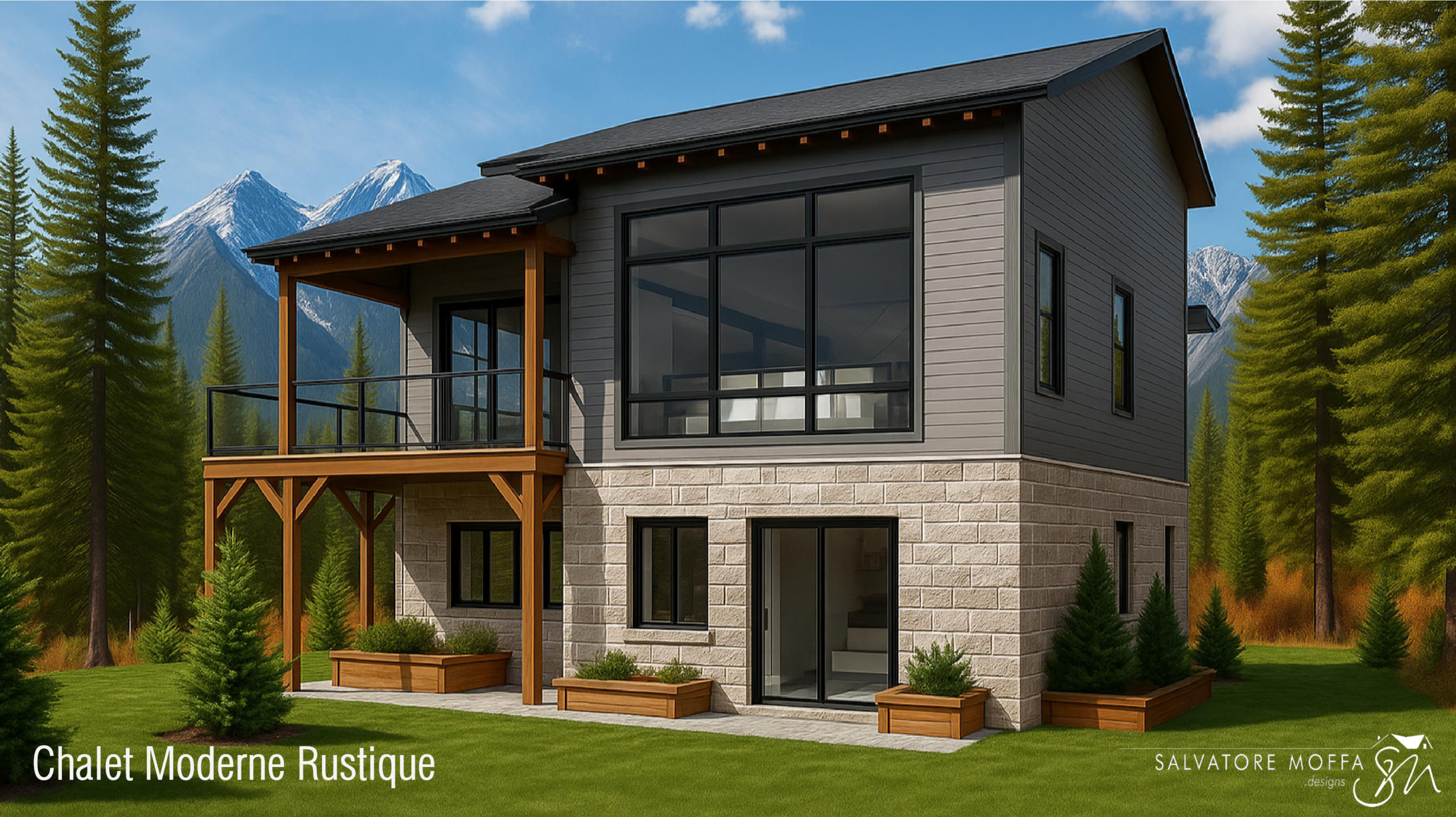 Chalet Rustique Moderne Salvatore Moffa Designs Plan Maison Personnalis e Chalet Rustique Moderne Salvatore Moffa Designs Plan Maison Personnalis e