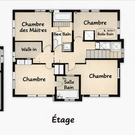 plan_farmhousse_etage Plan maison St-Hilaire